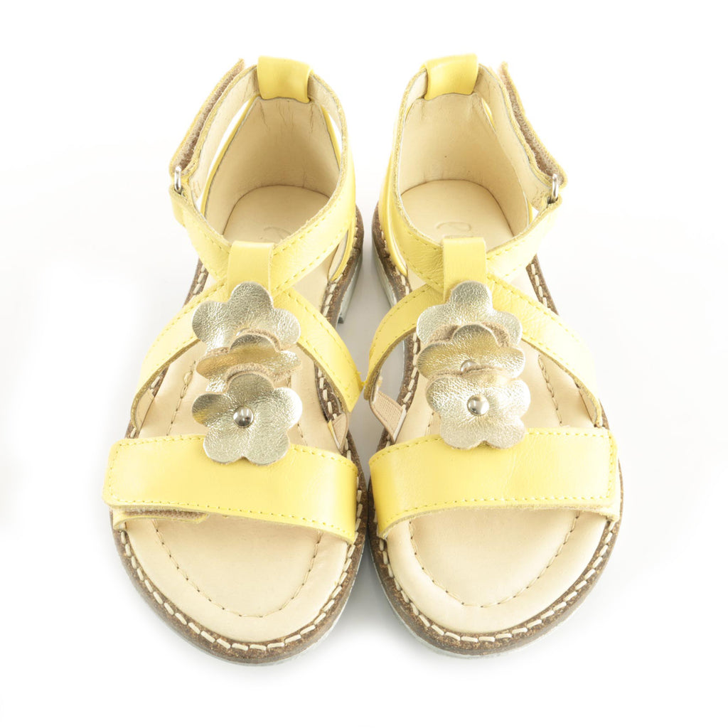 (2577-4) Emel velcro sandals  yellow flowers - MintMouse (Unicorner Concept Store)