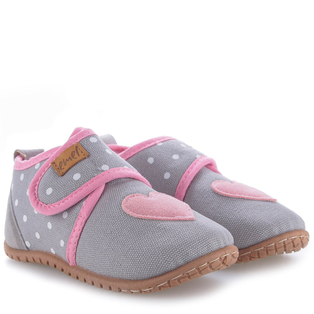 Emel slippers - Grey and Pink Slippers 100-10 - MintMouse (Unicorner Concept Store)