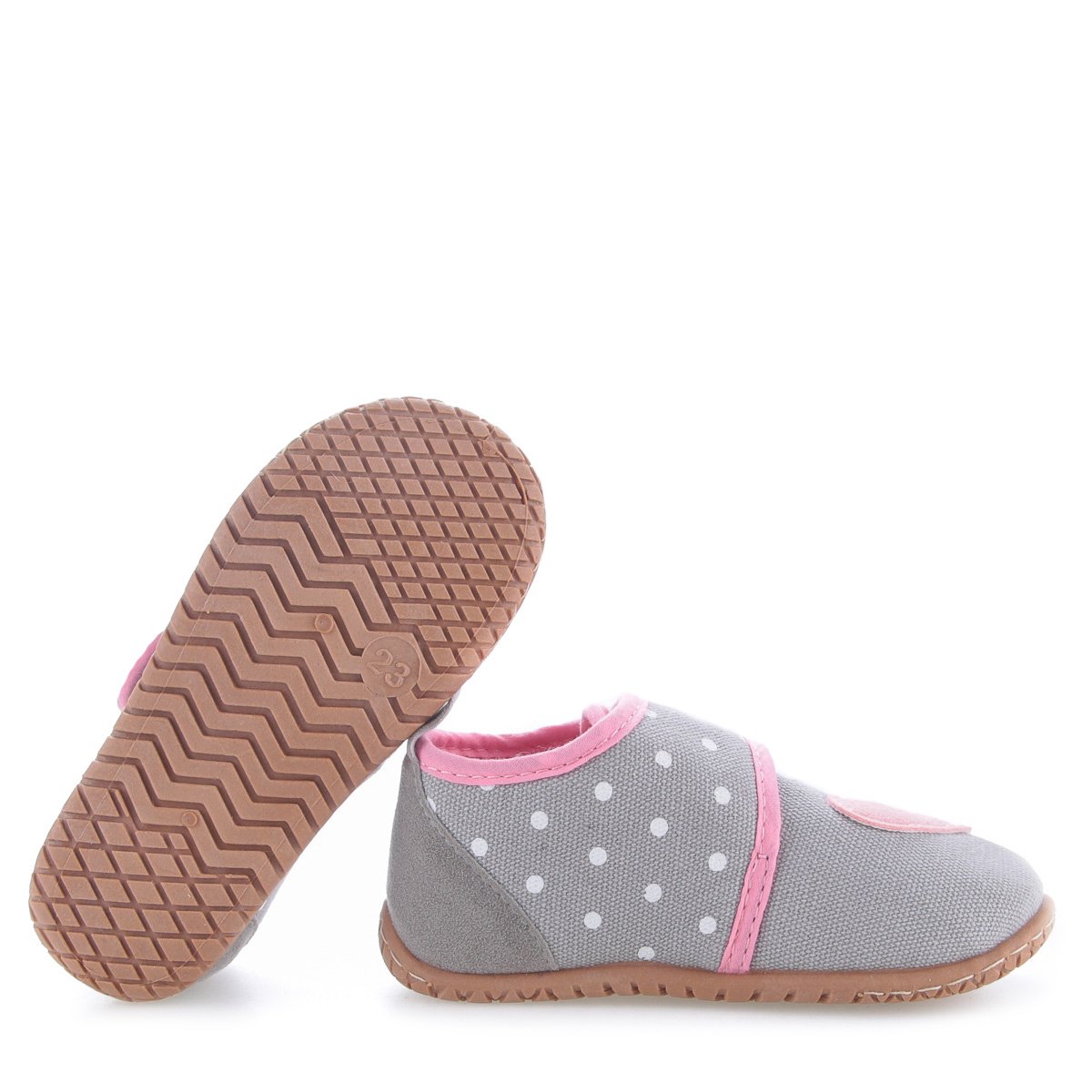 Emel slippers - Grey and Pink Slippers 100-10 - MintMouse (Unicorner Concept Store)