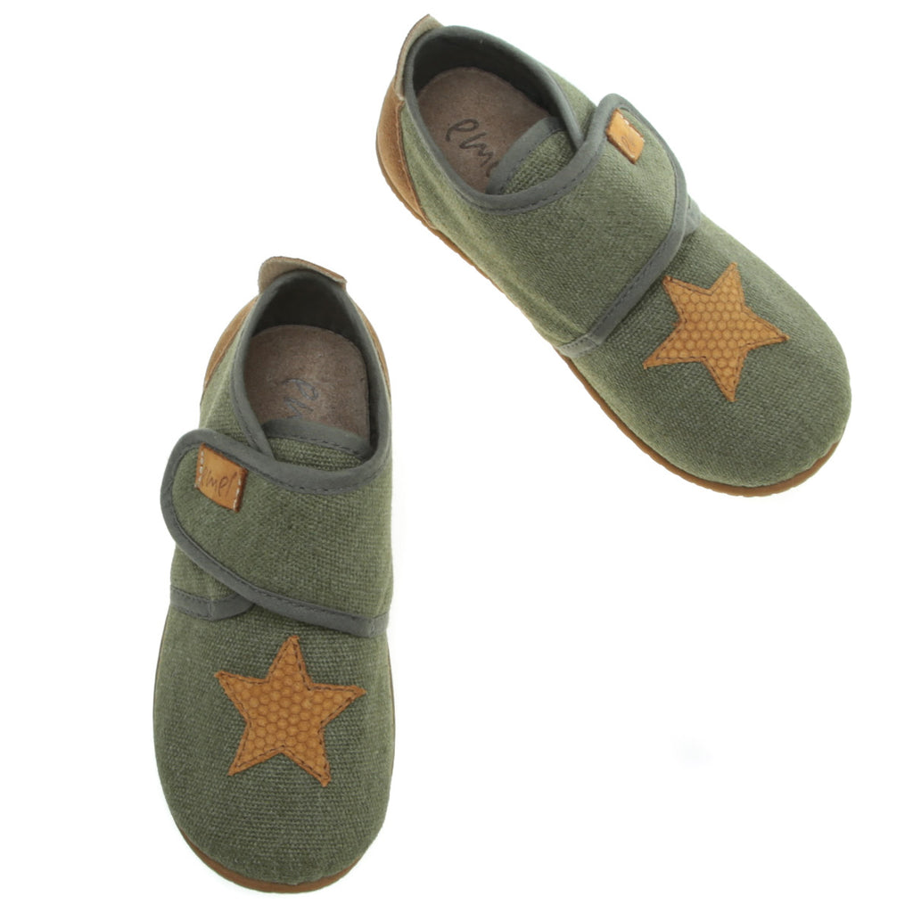 Emel slippers - Green star Closed (100-6) - MintMouse (Unicorner Concept Store)