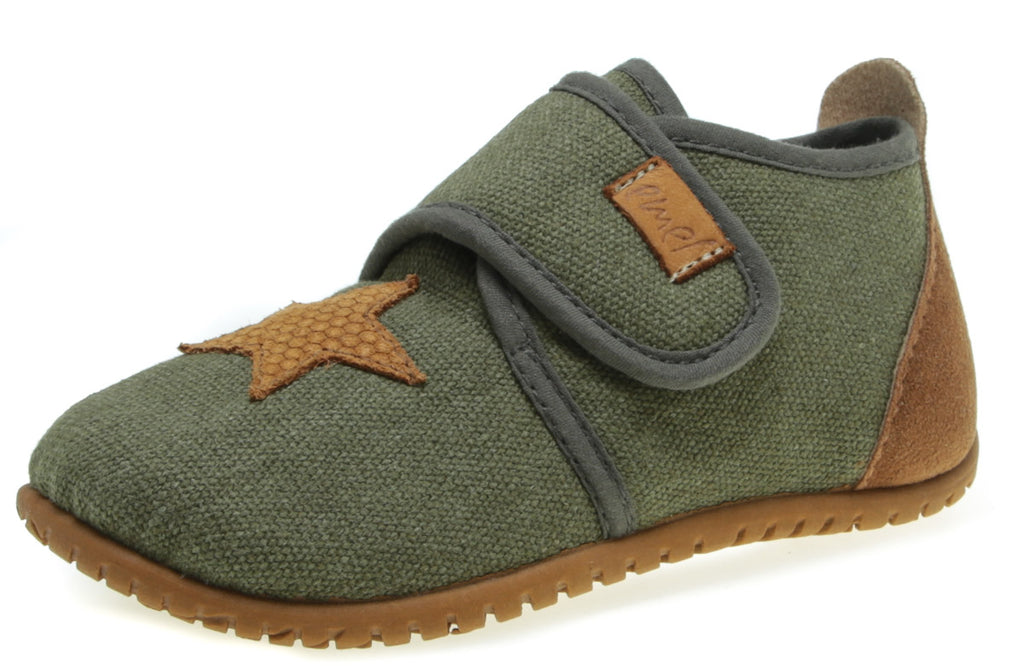 Emel slippers - Green star Closed (100-6) - MintMouse (Unicorner Concept Store)