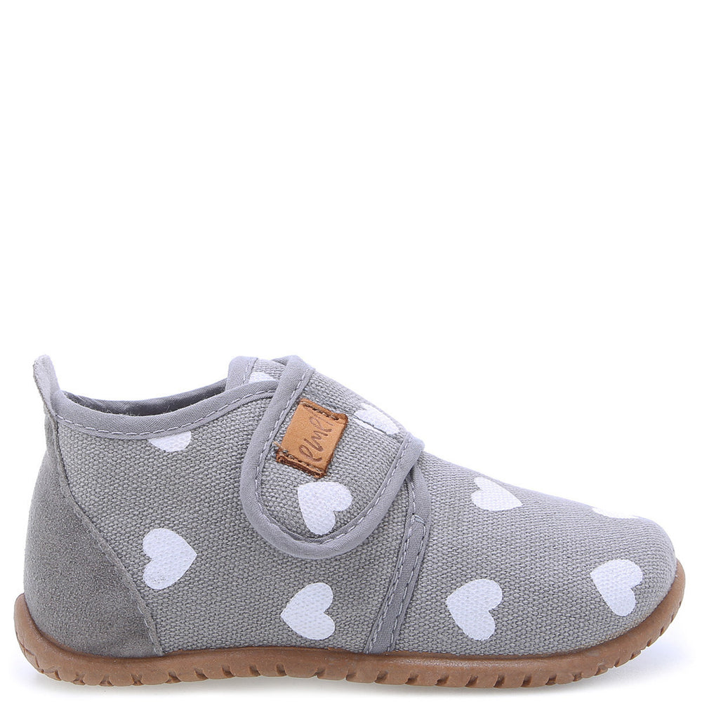 Emel slippers - Grey hearts - MintMouse (Unicorner Concept Store)