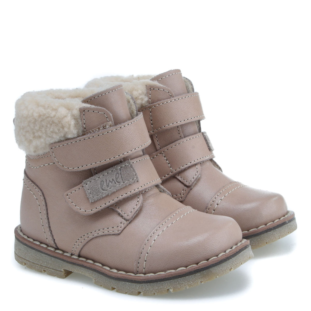 (EV2447C-1 / EV2448C-1) Emel winter boots velcro nude - MintMouse (Unicorner Concept Store)