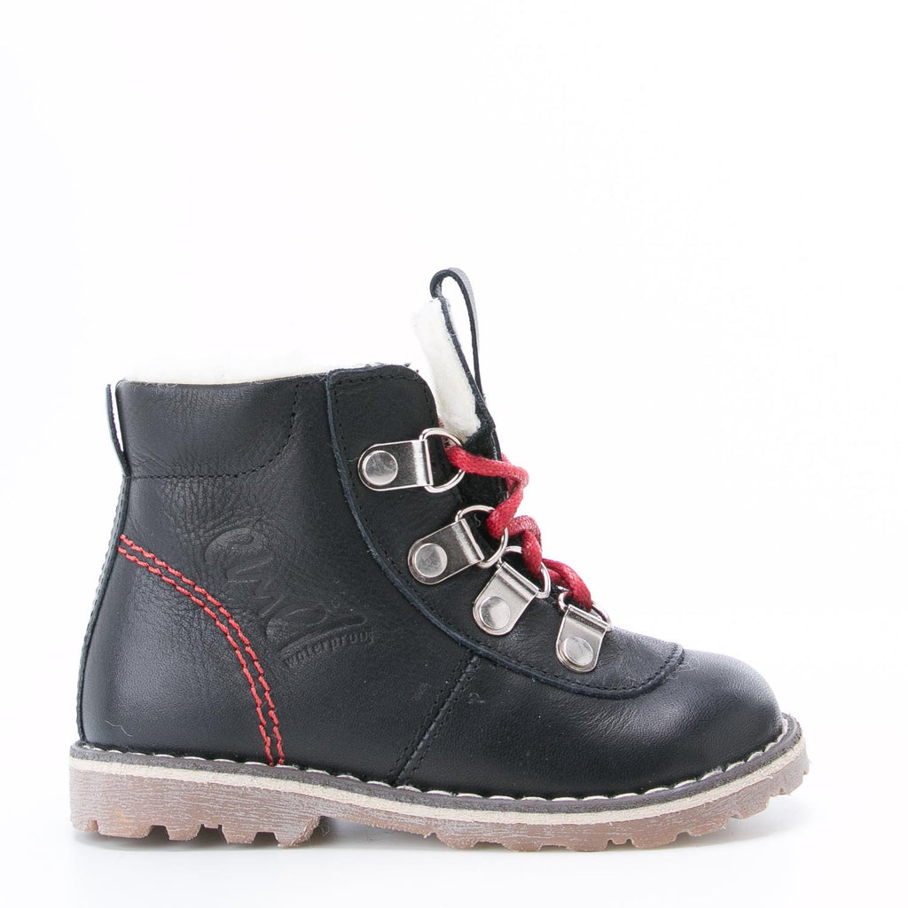 (EV2119C-v3) Emel black Lace Up Winter Boots with membrane - MintMouse (Unicorner Concept Store)