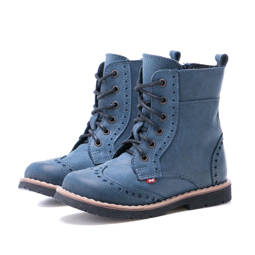 Emel blue winter Boots with zipper (1183) - MintMouse (Unicorner Concept Store)