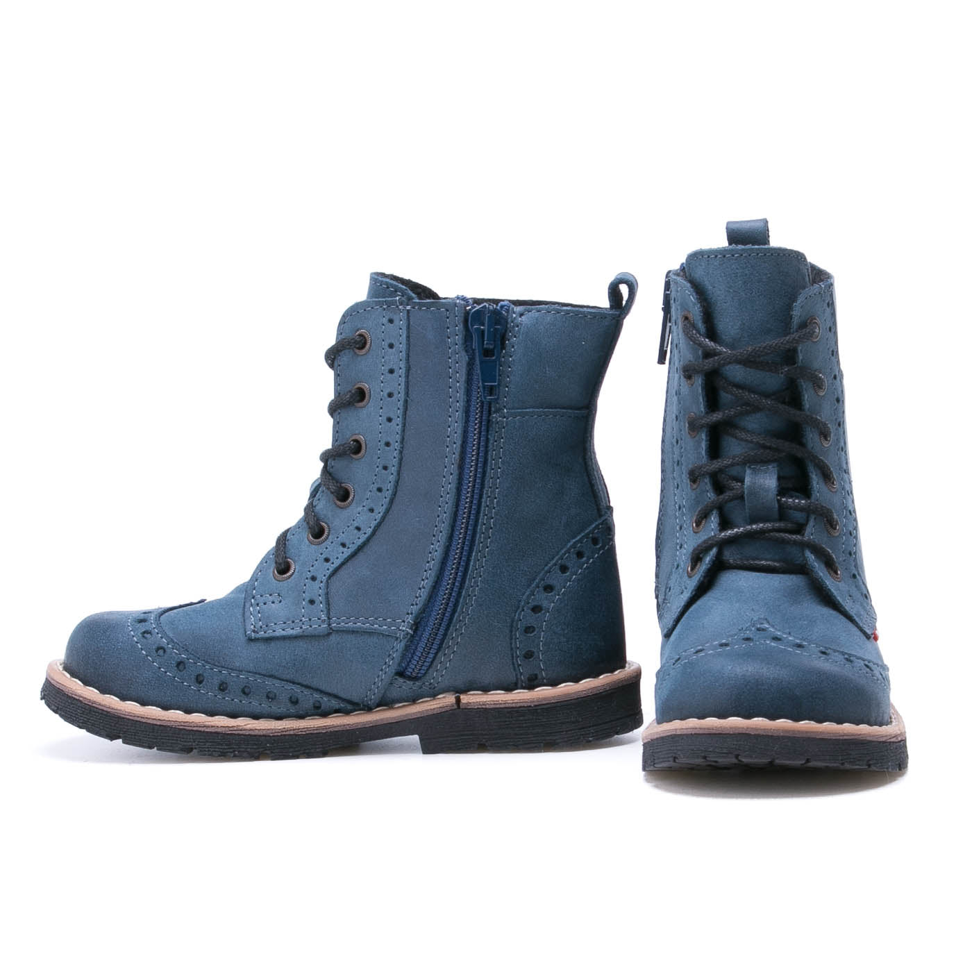 Emel blue winter Boots with zipper (1183) - MintMouse (Unicorner Concept Store)