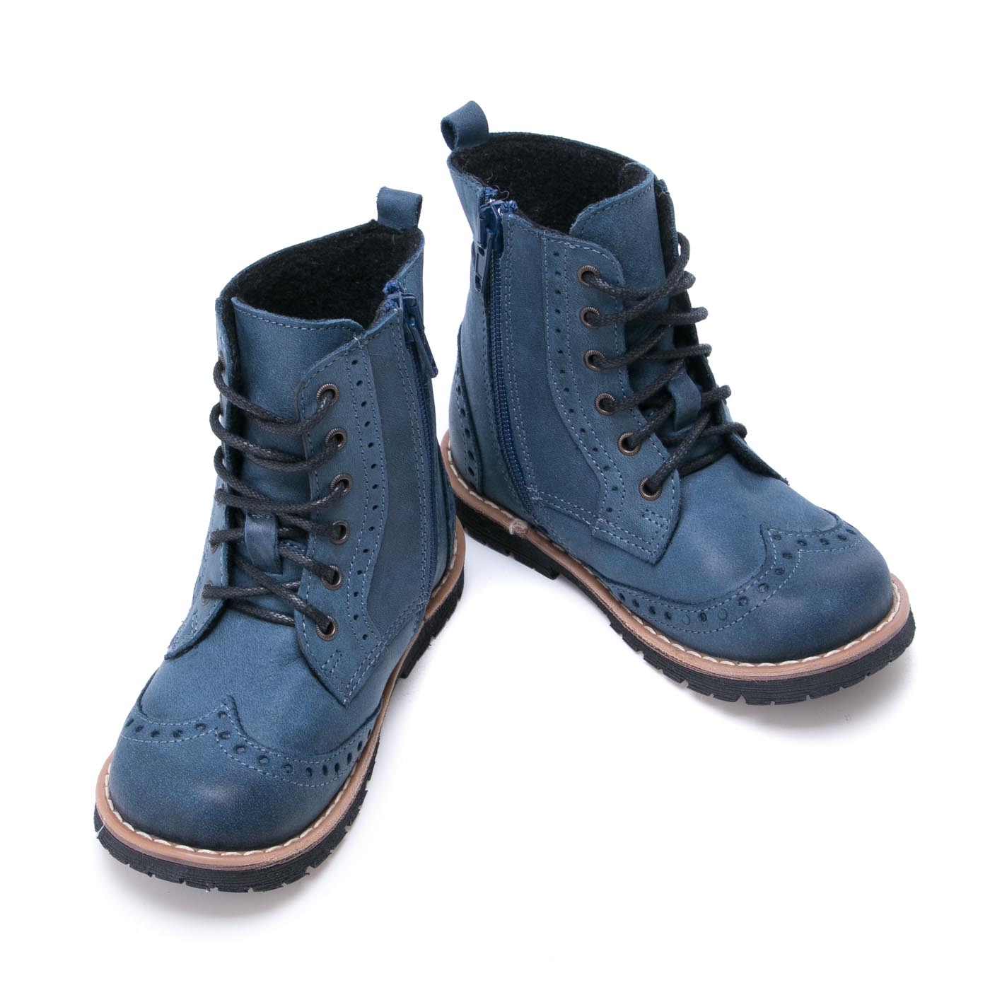 Emel blue winter Boots with zipper (1183) - MintMouse (Unicorner Concept Store)