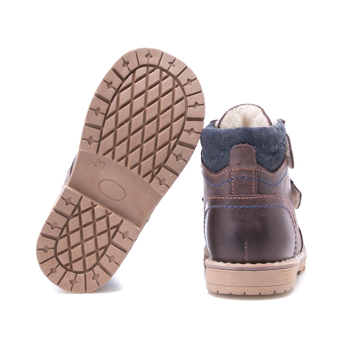 (EV2447-7/ EV2448-7) Emel velcro winter shoes - dark brown - MintMouse (Unicorner Concept Store)