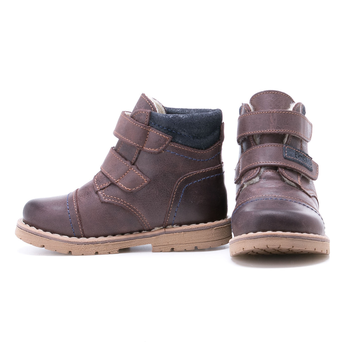 (EV2447-7/ EV2448-7) Emel velcro winter shoes - dark brown - MintMouse (Unicorner Concept Store)