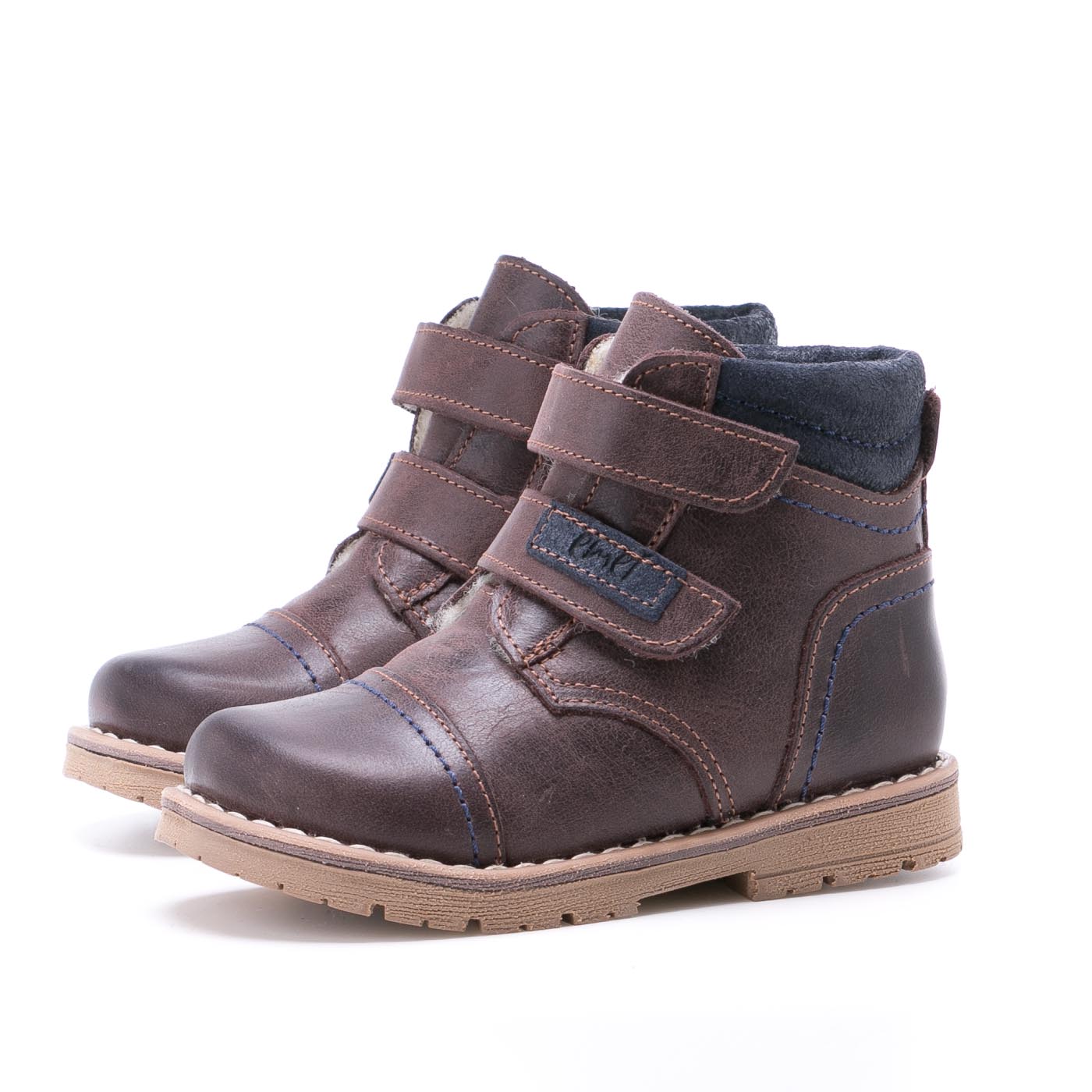 (EV2447-7/ EV2448-7) Emel velcro winter shoes - dark brown - MintMouse (Unicorner Concept Store)