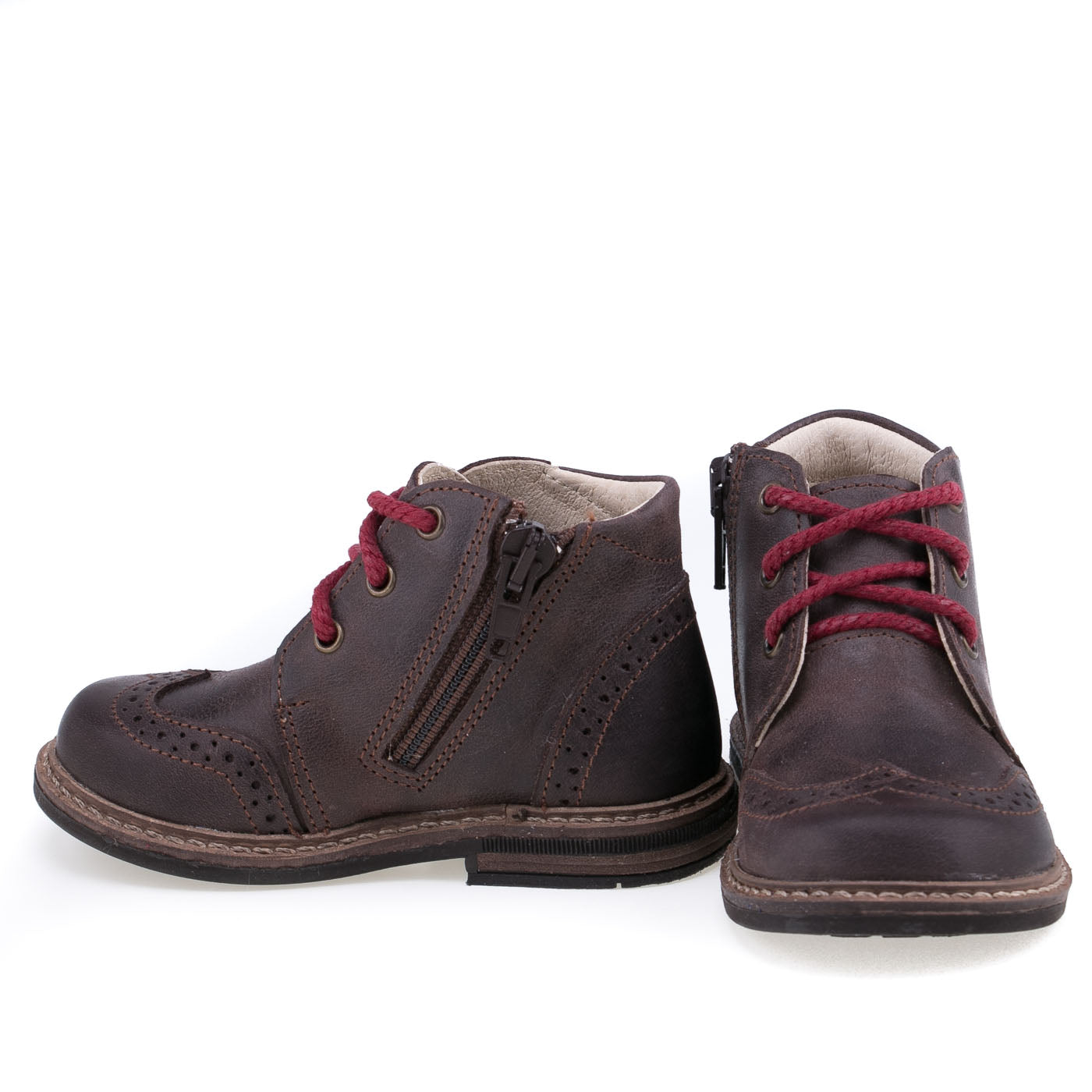 (2689-K1) Brown Lace Up Winter Boots brogue - MintMouse (Unicorner Concept Store)
