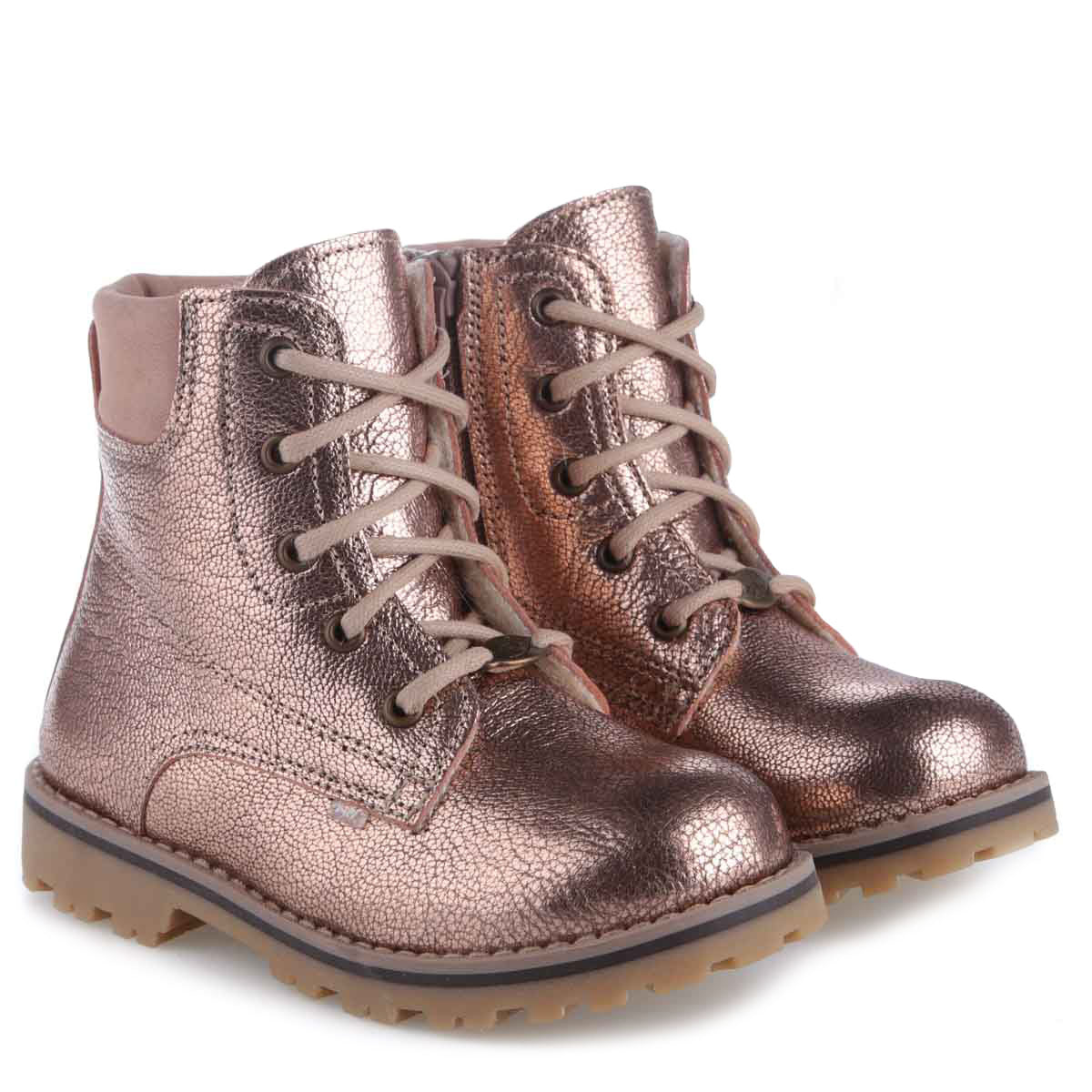 (EV2552-21 / EV2552M-21/E2552-21) Emel Rose Gold Lace Up Bottines - MintMouse (Unicorner Concept Store)