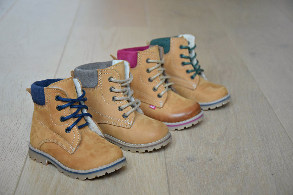 Emel Yellow Lace Up Bottines (2552-K / 2552M) - MintMouse (Unicorner Concept Store)