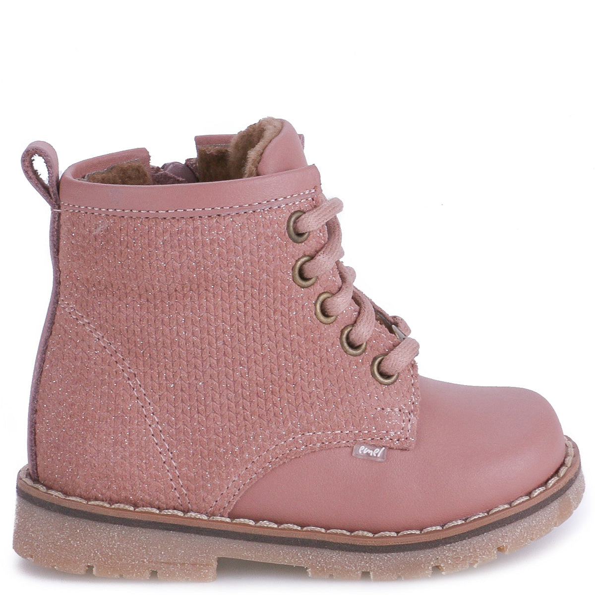 (EY2727B-1) Emel Lace Up Winter Boots rose - MintMouse (Unicorner Concept Store)