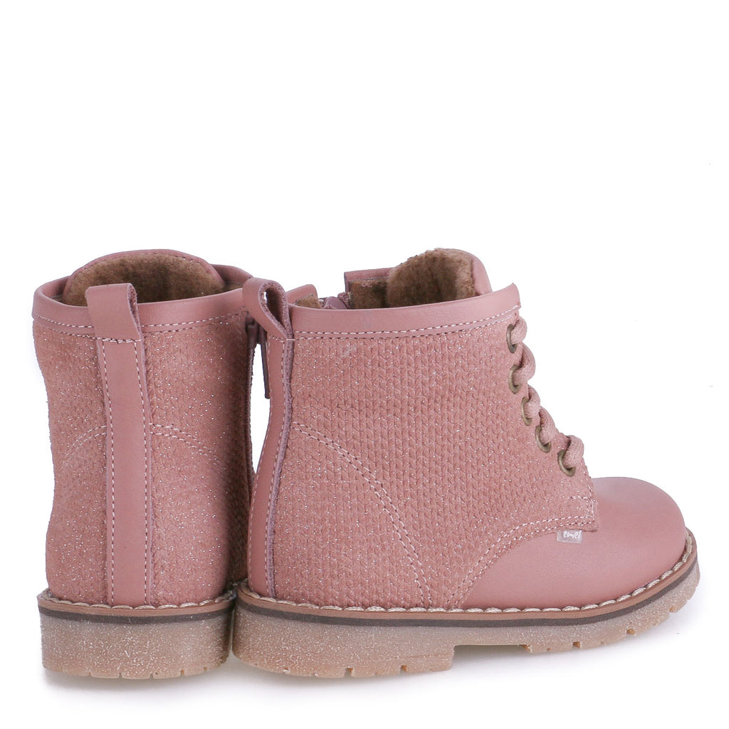 (EY2727B-1) Emel Lace Up Winter Boots rose - MintMouse (Unicorner Concept Store)