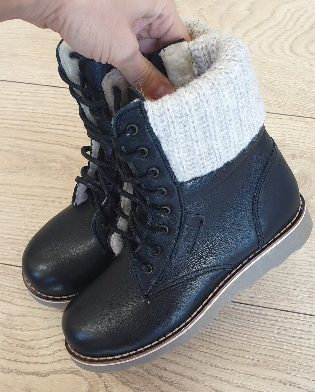 (EV2646-22 / EV2526-22) Emel black winter lace-up shoes - MintMouse (Unicorner Concept Store)