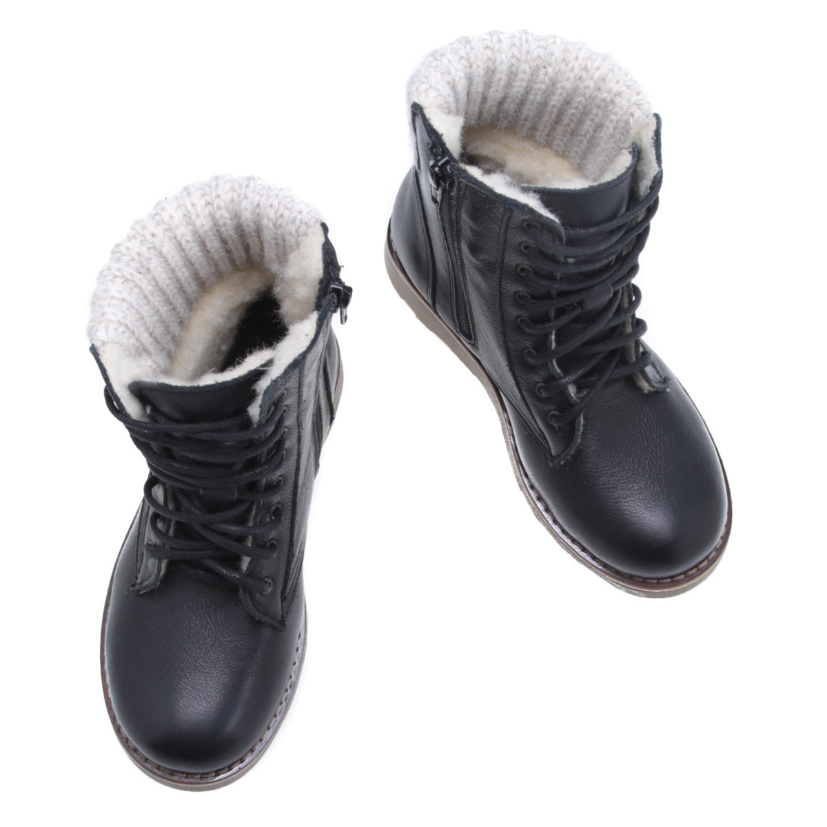 (EV2646-22 / EV2526-22) Emel black winter lace-up shoes - MintMouse (Unicorner Concept Store)