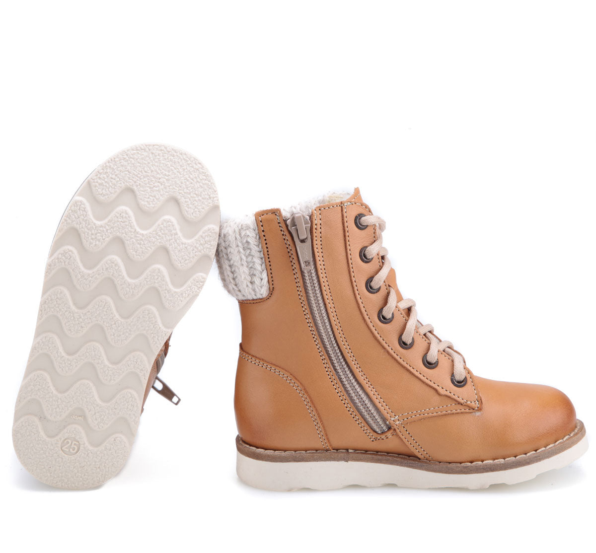 (EV2646-10 / EV2526-10) Emel light brown winter lace-up shoes - MintMouse (Unicorner Concept Store)