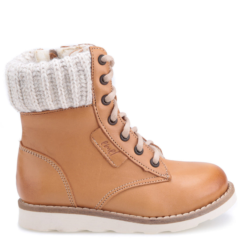 (EV2646-10 / EV2526-10) Emel light brown winter lace-up shoes - MintMouse (Unicorner Concept Store)