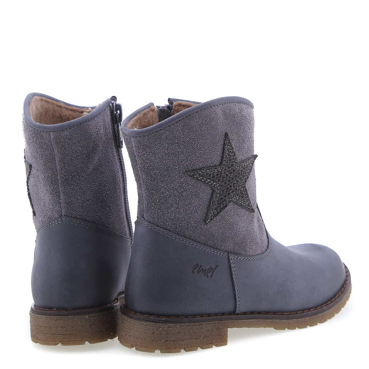 (EY2718G-5) Emel winter boots grey star - MintMouse (Unicorner Concept Store)