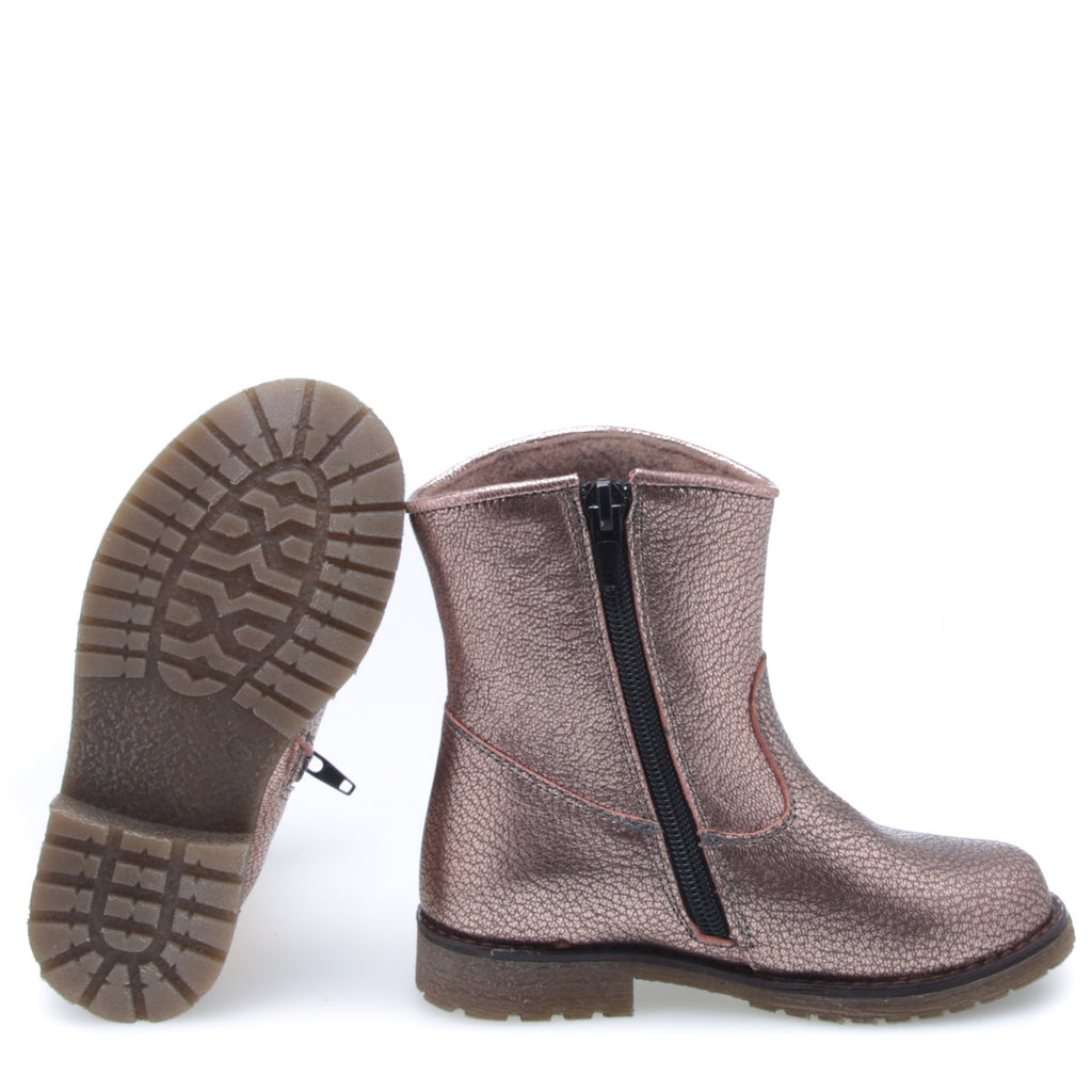 (EY2718G-3) Emel winter boots Rose Gold star - MintMouse (Unicorner Concept Store)