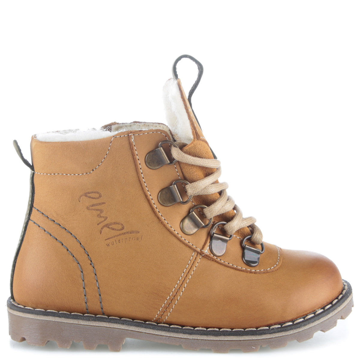 (Ev2545MA-17) Emel yellow Lace Up Winter Boots - MintMouse (Unicorner Concept Store)