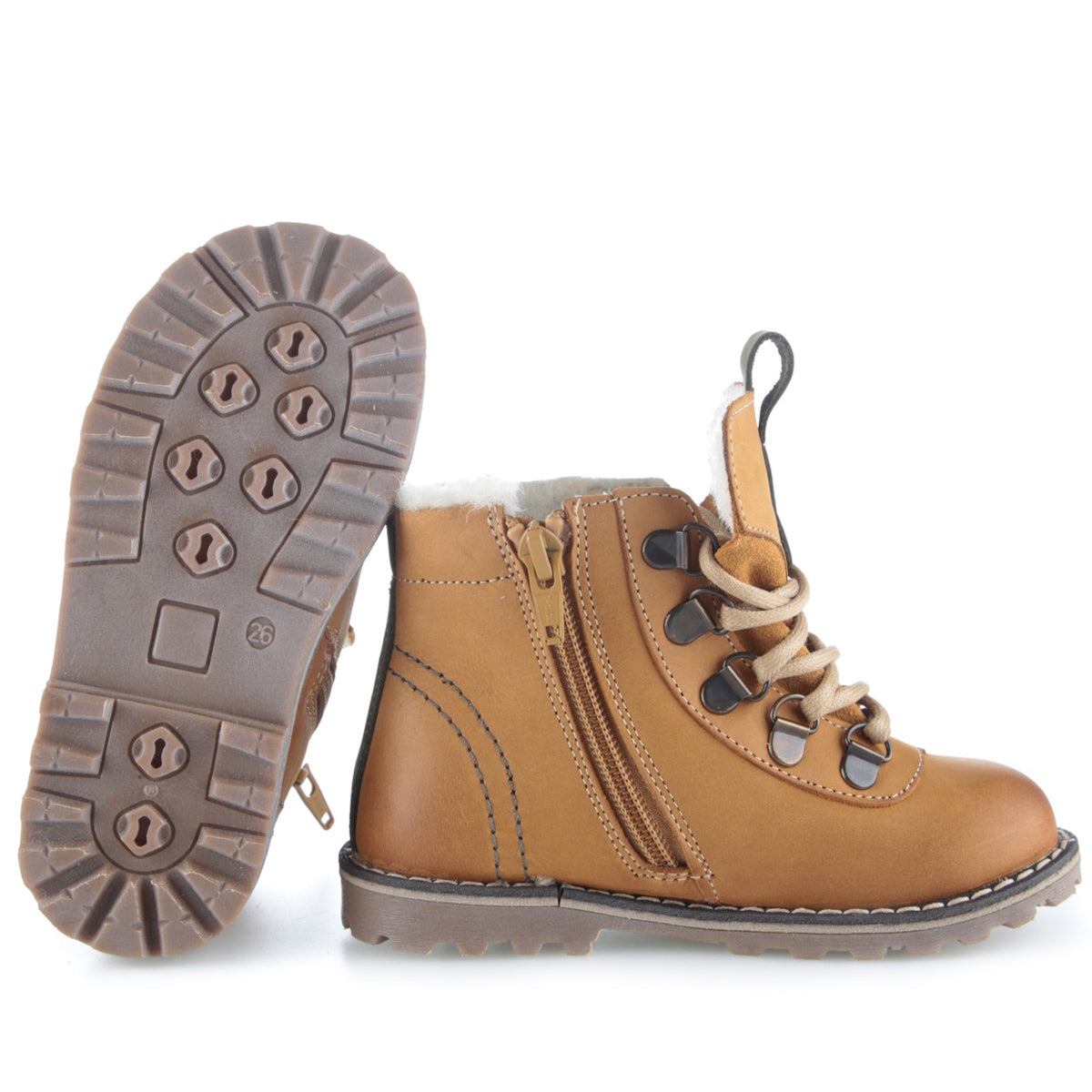 (Ev2545MA-17) Emel yellow Lace Up Winter Boots - MintMouse (Unicorner Concept Store)