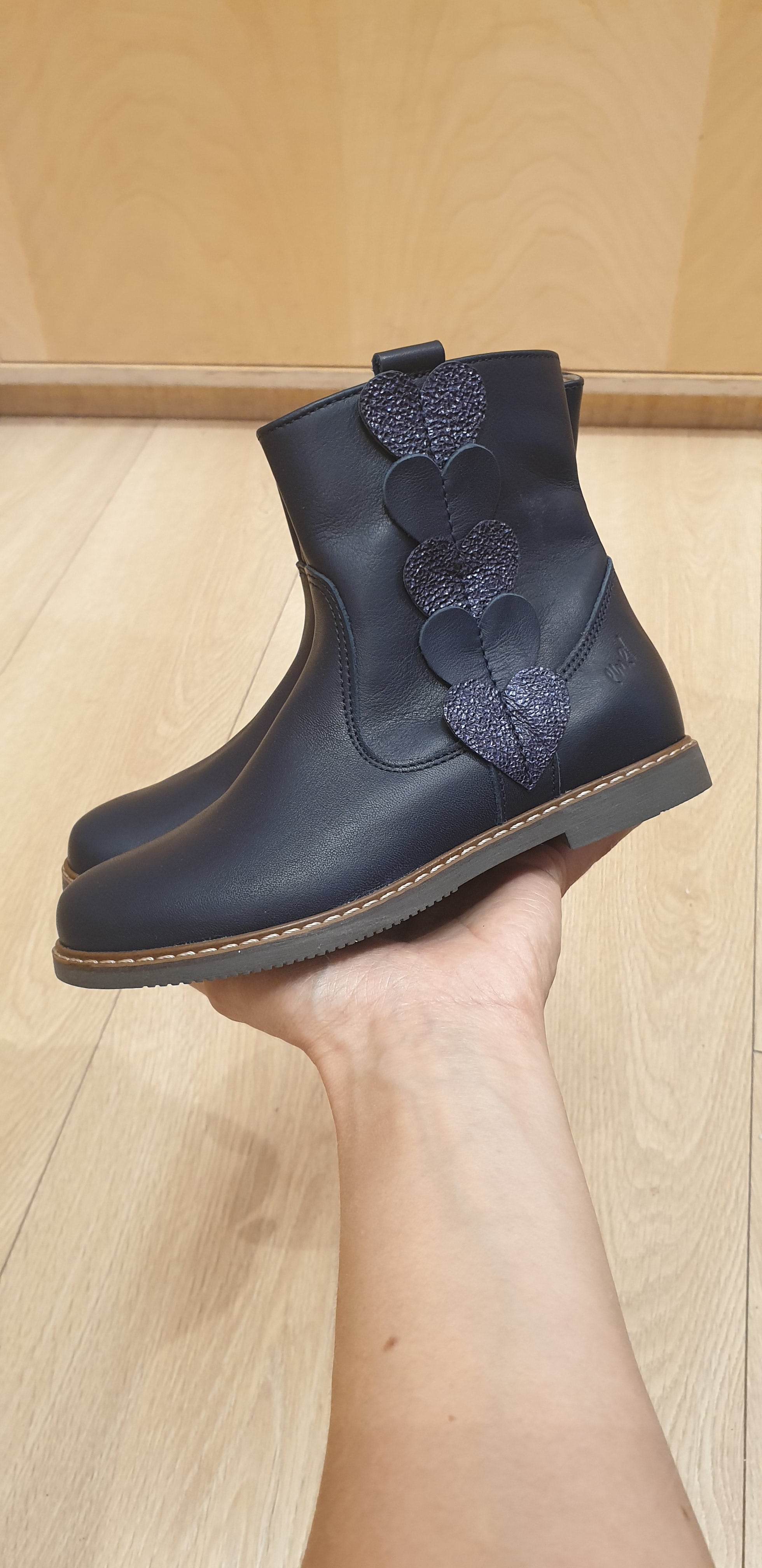 (EY2692-5)Emel winter boots hearts navy - MintMouse (Unicorner Concept Store)