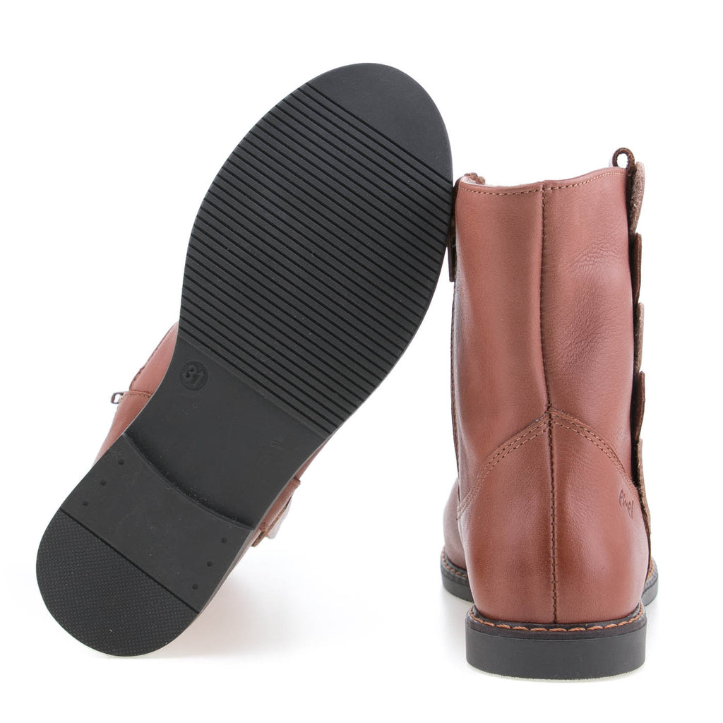 Emel winter boots hearts cognac (2692) - MintMouse (Unicorner Concept Store)