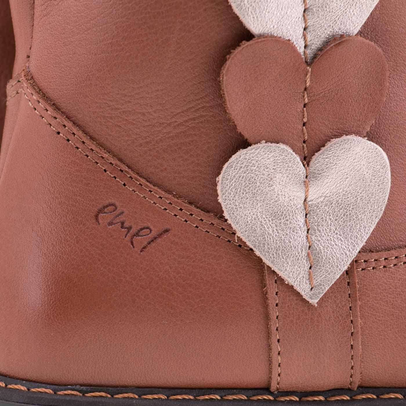 Emel winter boots hearts cognac (2692) - MintMouse (Unicorner Concept Store)