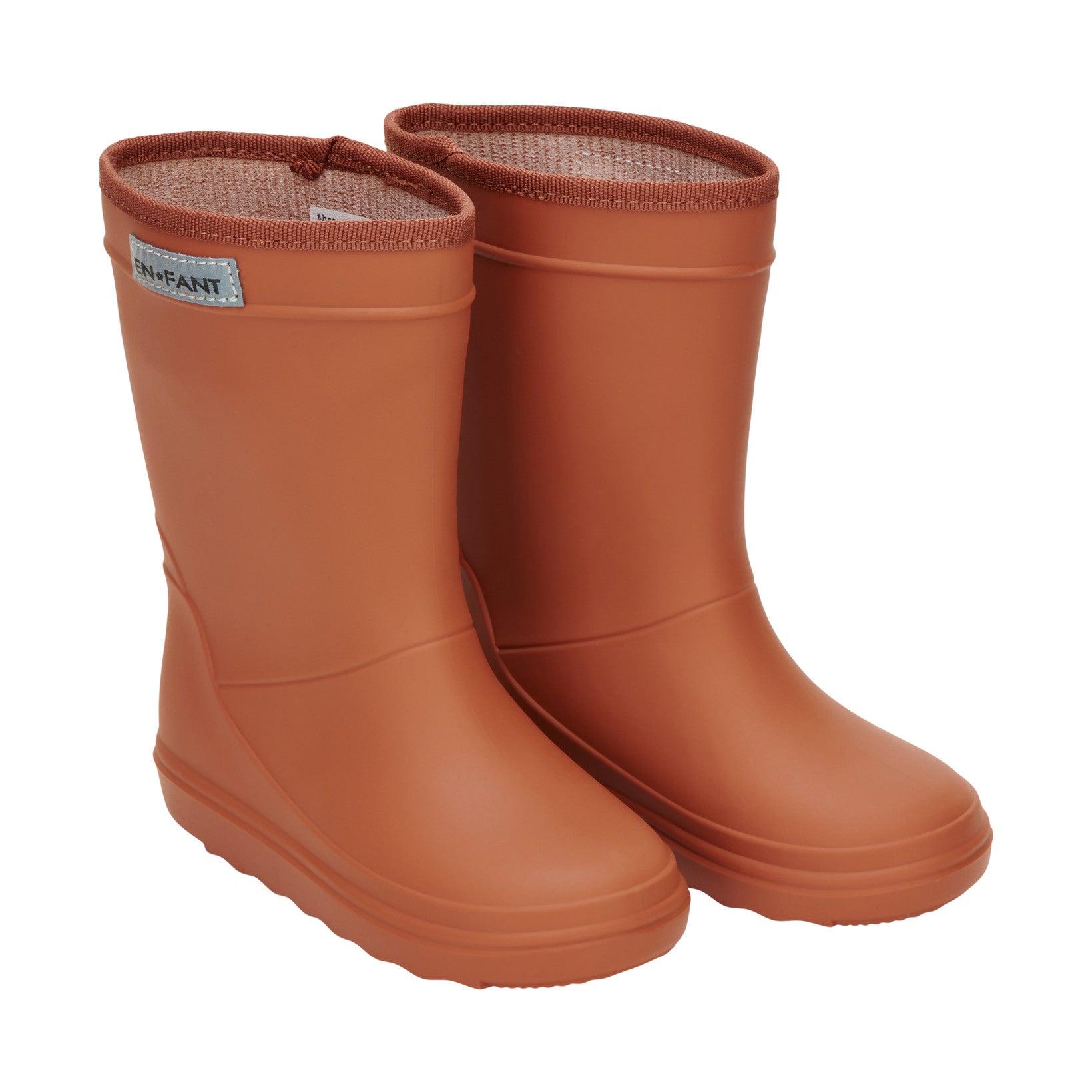 (250000 253) Rainboots Enfant Leather Brown - MintMouse (Unicorner Concept Store)