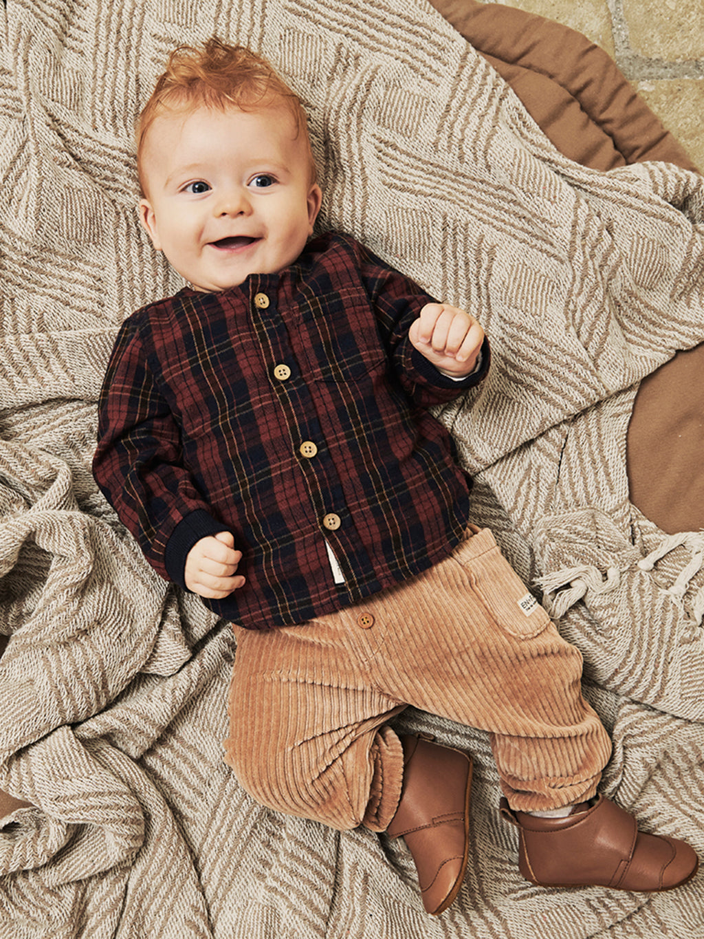 ENFANT Velcro Leather SLIPPERS brown - MintMouse (Unicorner Concept Store)