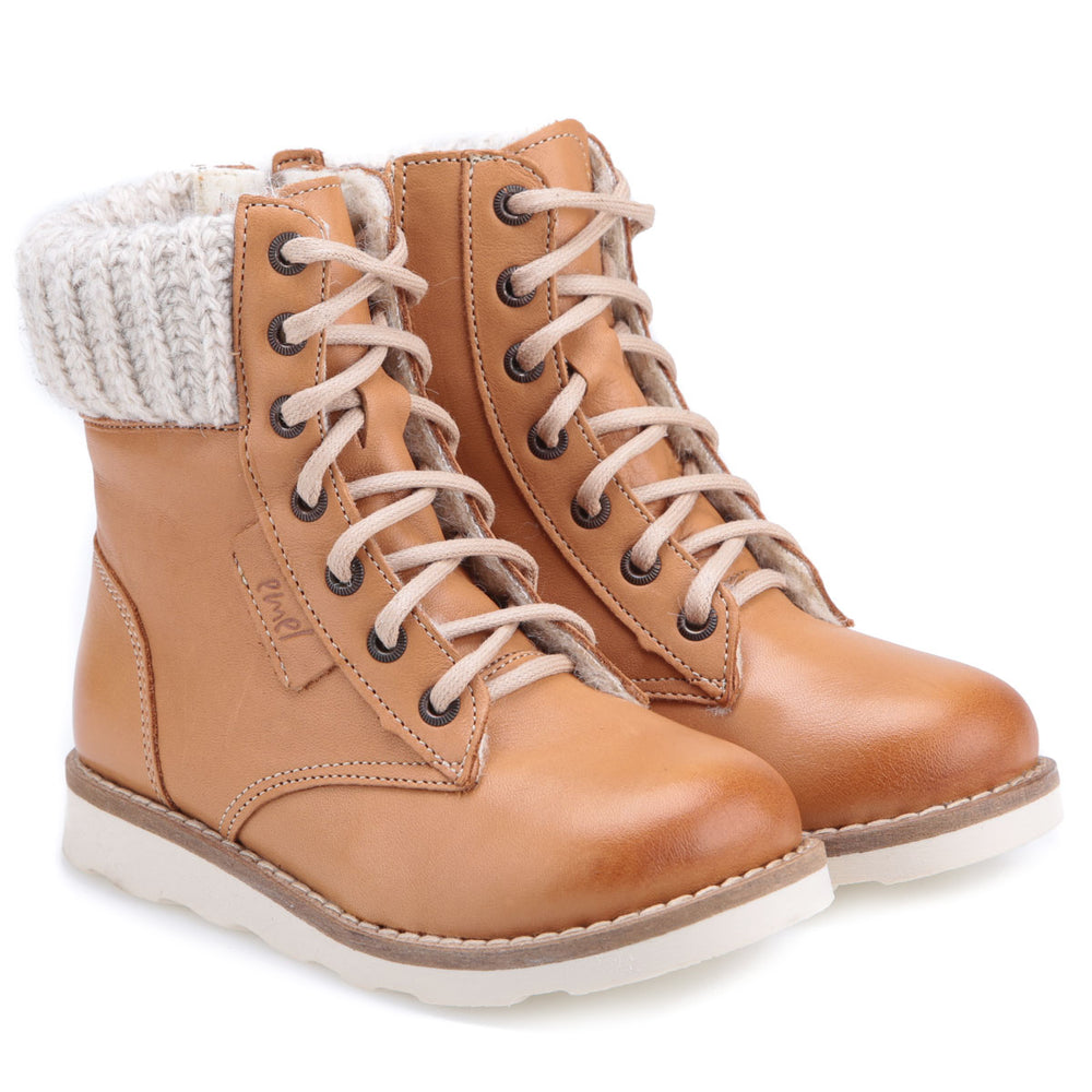 (EV2646-10 / EV2526-10) Emel light brown winter lace-up shoes