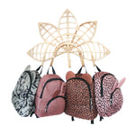 Backpack Bunny WarmPink Dots