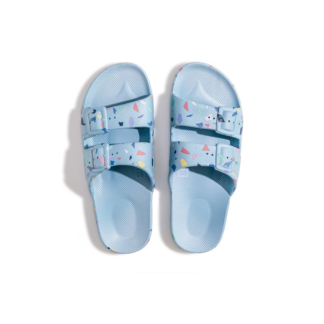 Freedom Moses Slides - Terrazo Lagoon - MintMouse (Unicorner Concept Store)