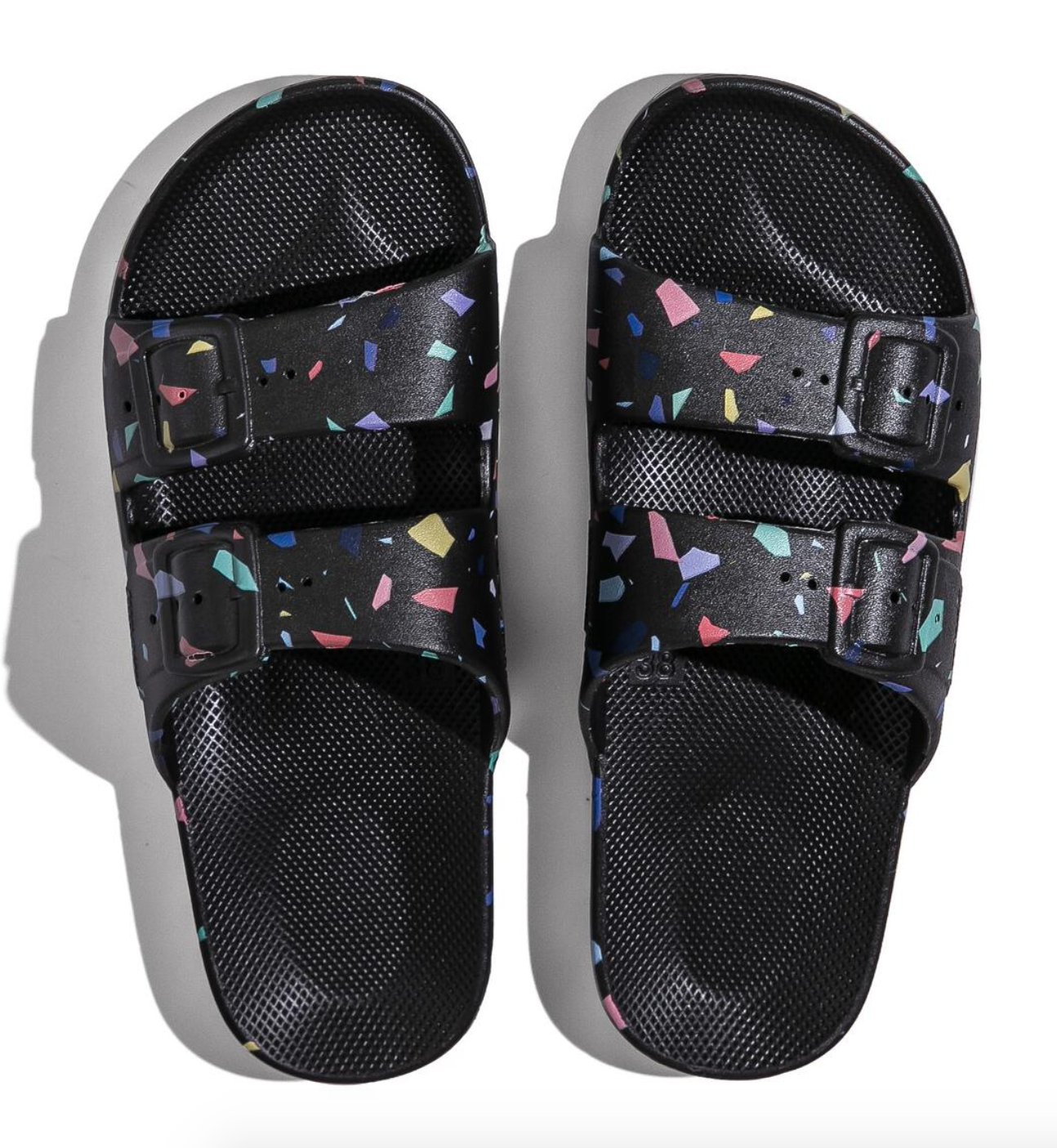 Freedom Moses Slides - Black Terrazo - MintMouse (Unicorner Concept Store)
