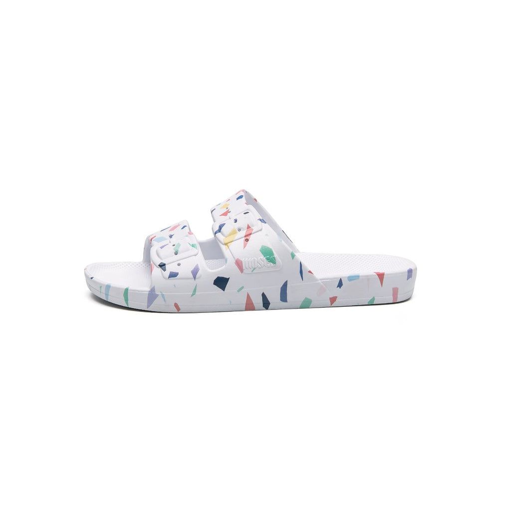 Freedom Moses Slides - Terrazo White - MintMouse (Unicorner Concept Store)
