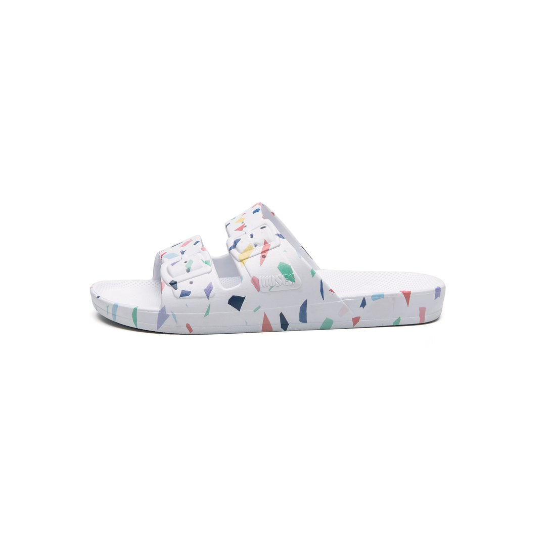 Freedom Moses Slides - Terrazo White - MintMouse (Unicorner Concept Store)