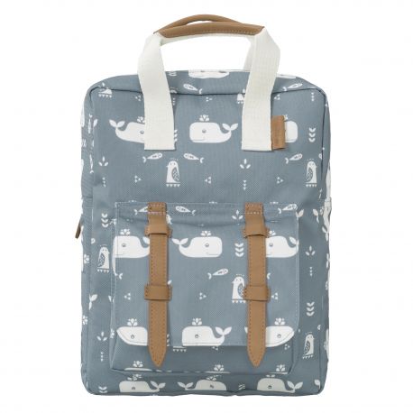 Backpack Small Fresk - Whale blue fog - MintMouse (Unicorner Concept Store)