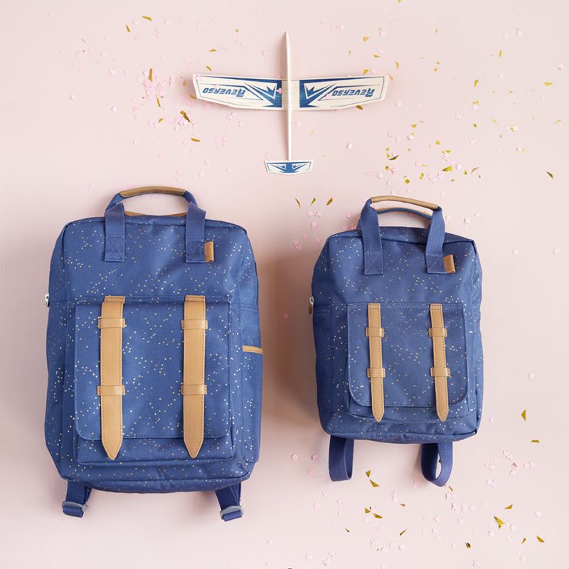 Backpack Fresk - Indigo dots Gold and Blue - MintMouse (Unicorner Concept Store)