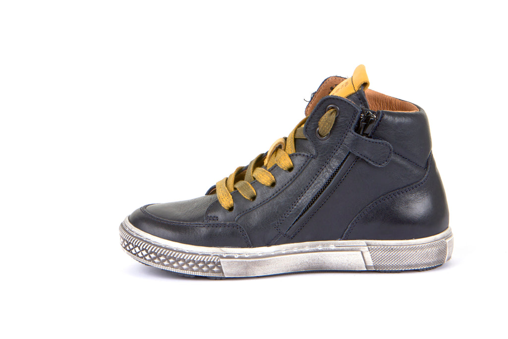 Froddo leather sneaker - Navy/yellow - MintMouse (Unicorner Concept Store)