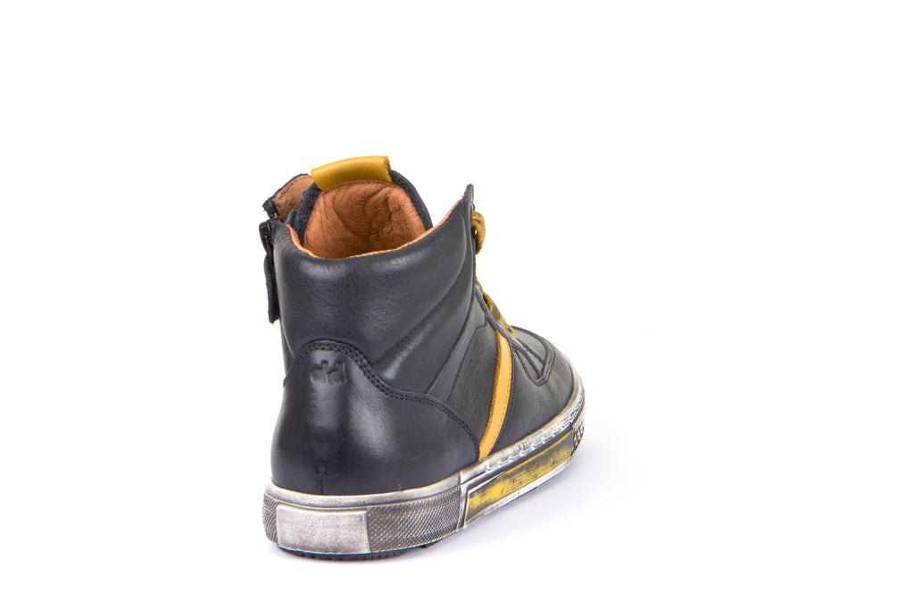 Froddo leather sneaker - Navy/yellow - MintMouse (Unicorner Concept Store)