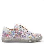 Froddo low leather sneaker - flower print