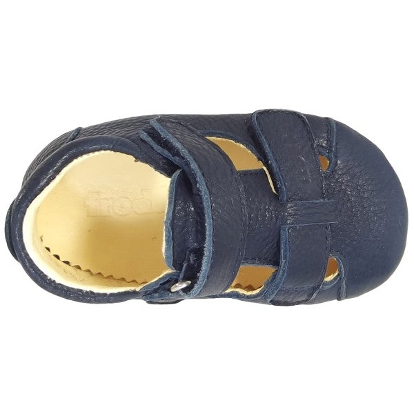 (G1140003-2) Leather slippers - Dark Blue
