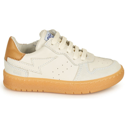 Leather sneaker - white
