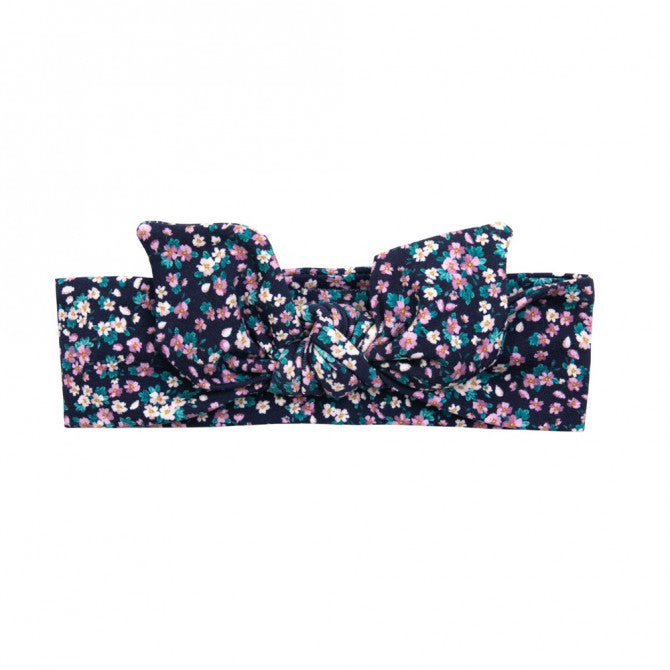 Headband - navy flowers/ Rosalie
