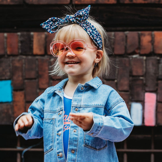 Headband - navy flowers/ Rosalie