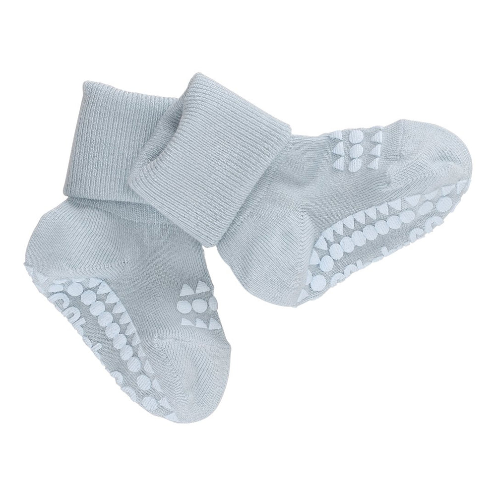 Anti-slip BAMBOO socks - Light blue