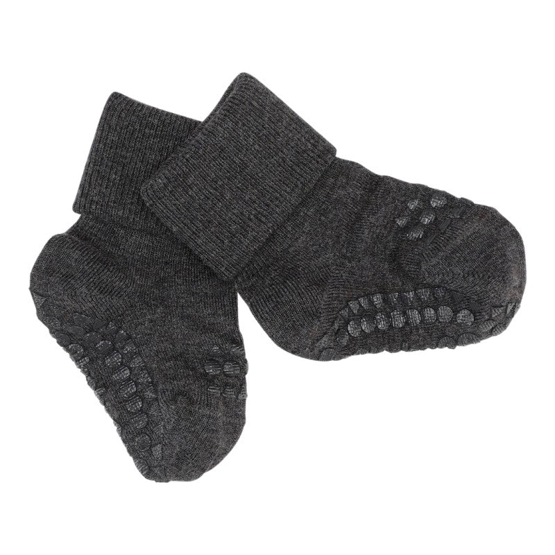 Anti-slip BAMBOO socks - Dark Grey Melange - MintMouse (Unicorner Concept Store)