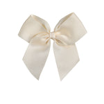 HAIRCLIP WITH GROSSGRAIN BOW BEIGE
